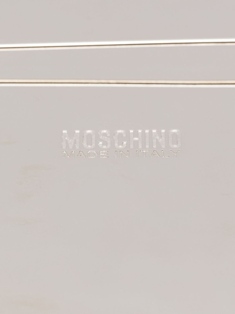 Moschino crystal-embellished brooch outlook