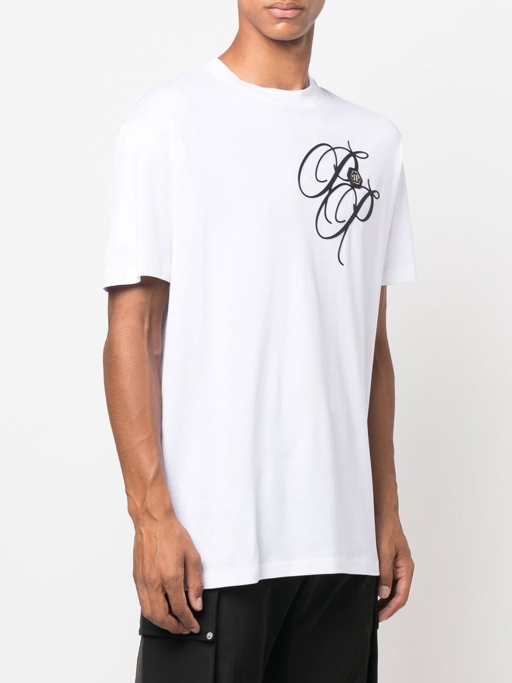 logo-print cotton T-shirt - 3