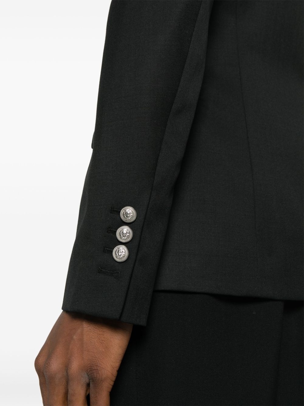 single-breasted wool blazer - 5