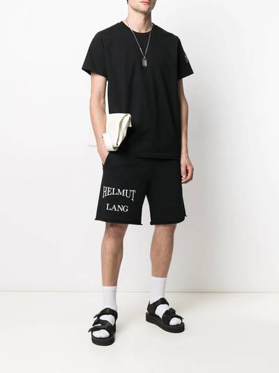 Helmut Lang logo patch cotton T-shirt outlook