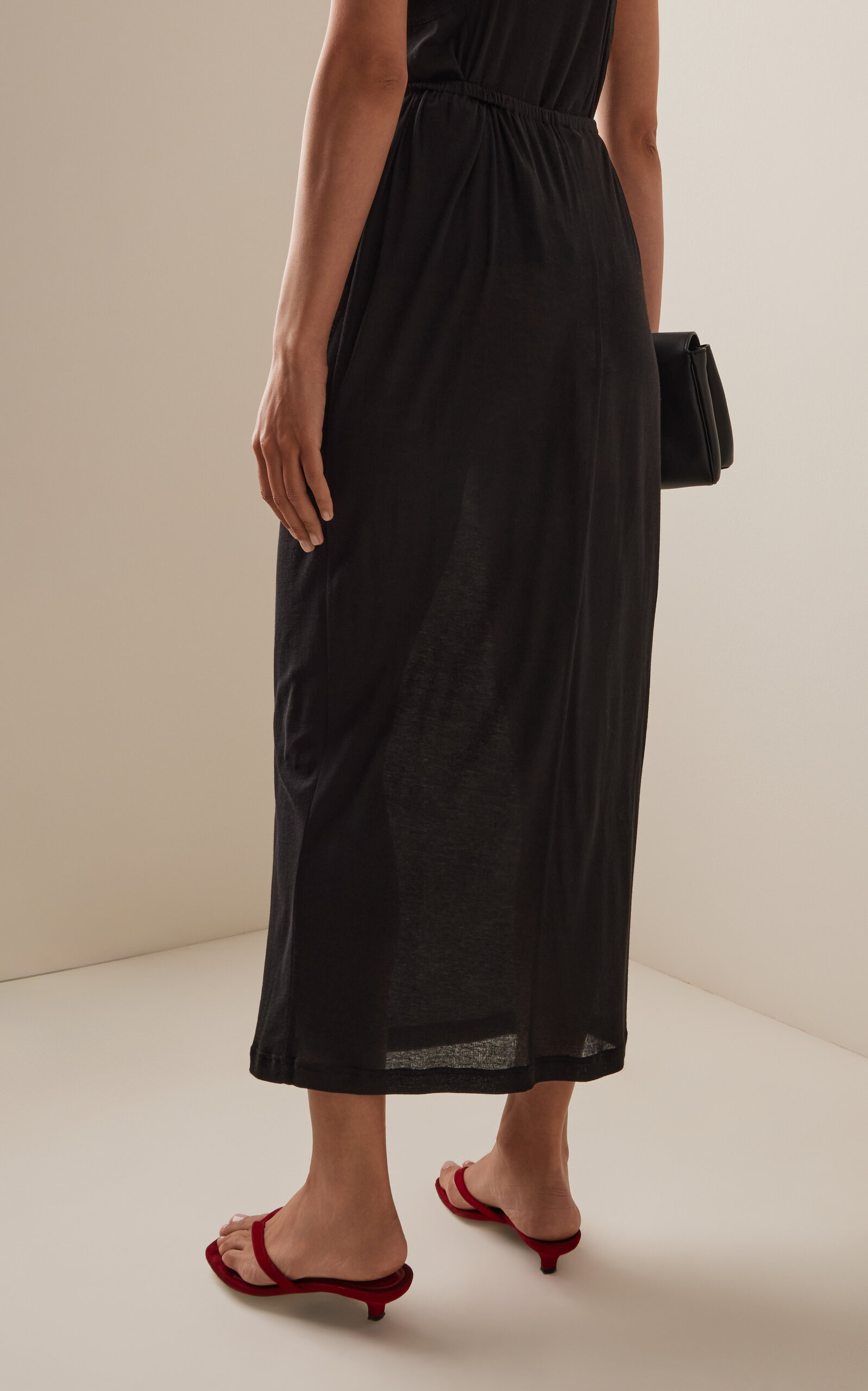 Jersey Pencil Skirt black - 4