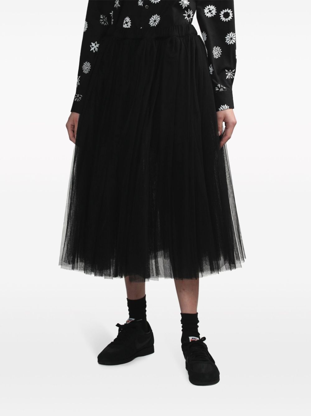 tulle midi skirt - 3