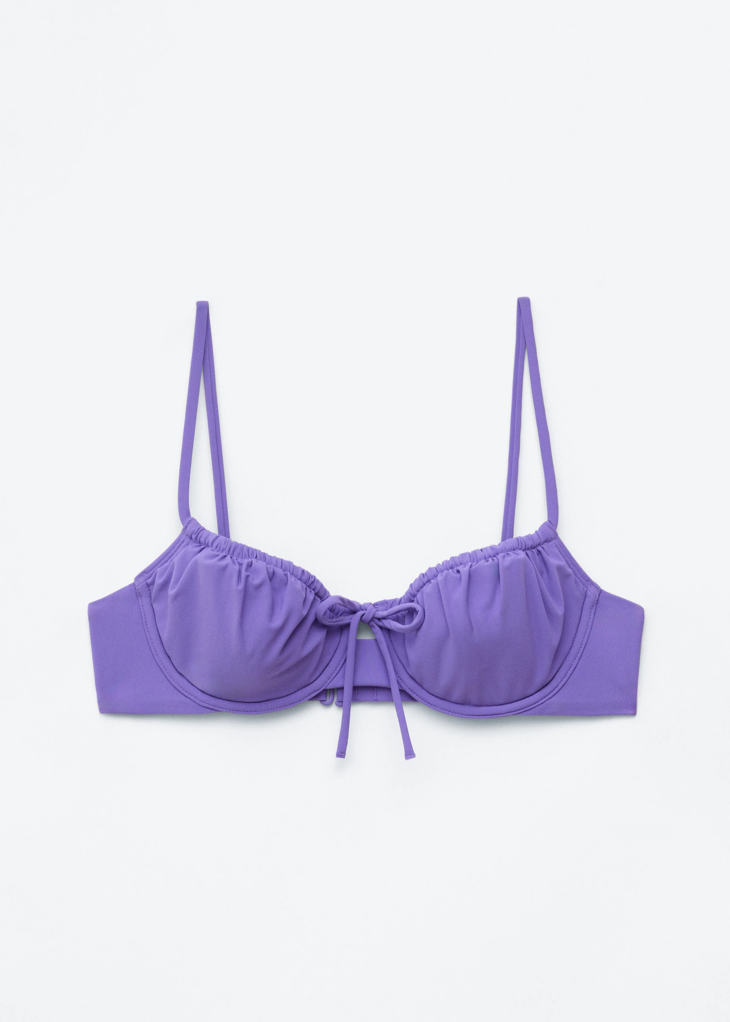 Bow-Detail Underwire Bikini Top - 1