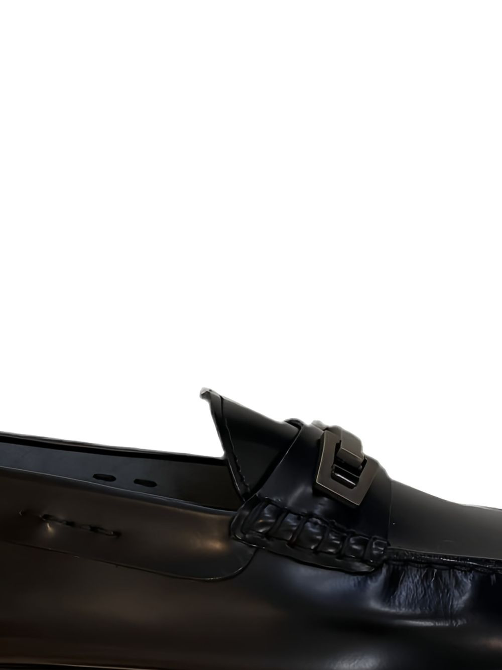 leather buckle-detail loafers - 2