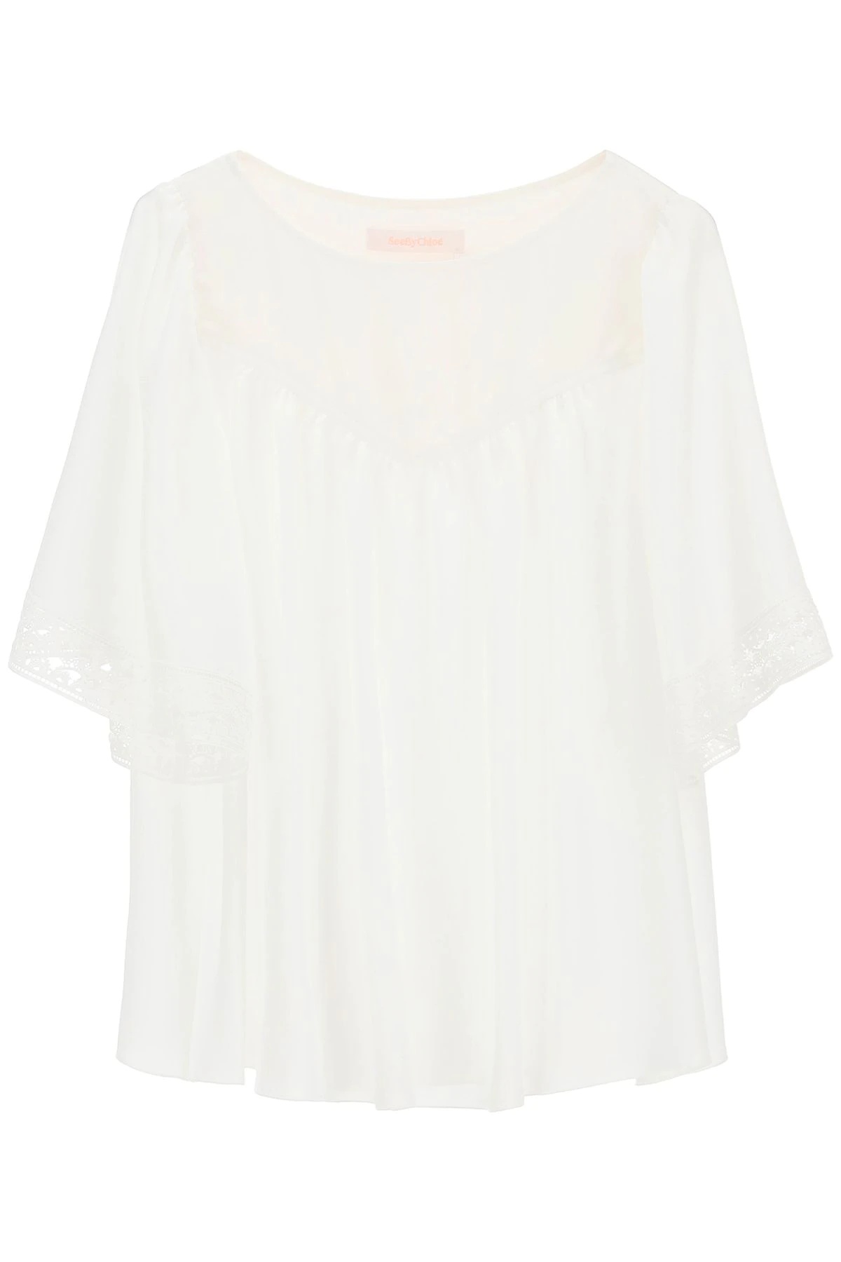 T-SHIRT WITH LACE - 1