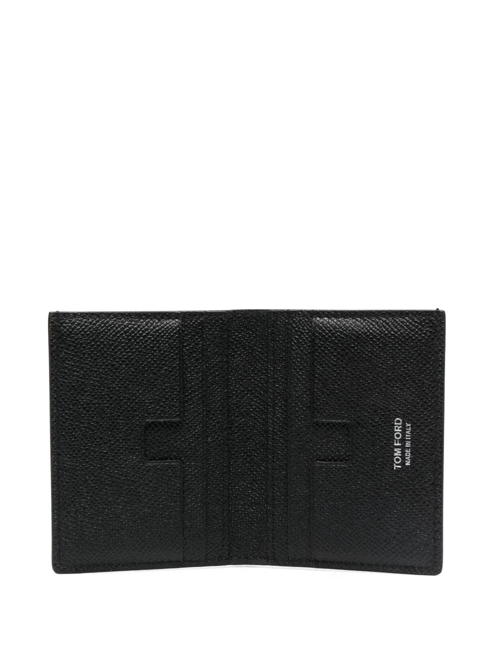 logo-plaque bi-fold leather wallet - 3
