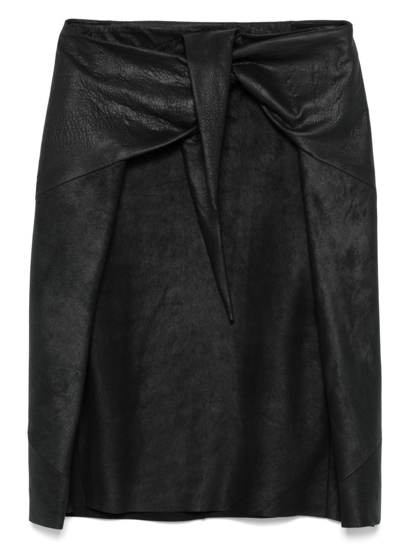 leather midi skirt 1