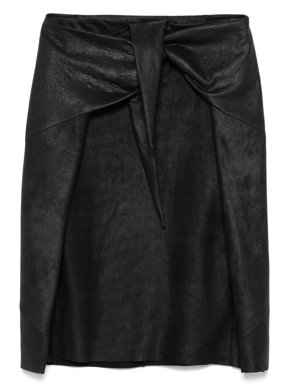 leather midi skirt - 1