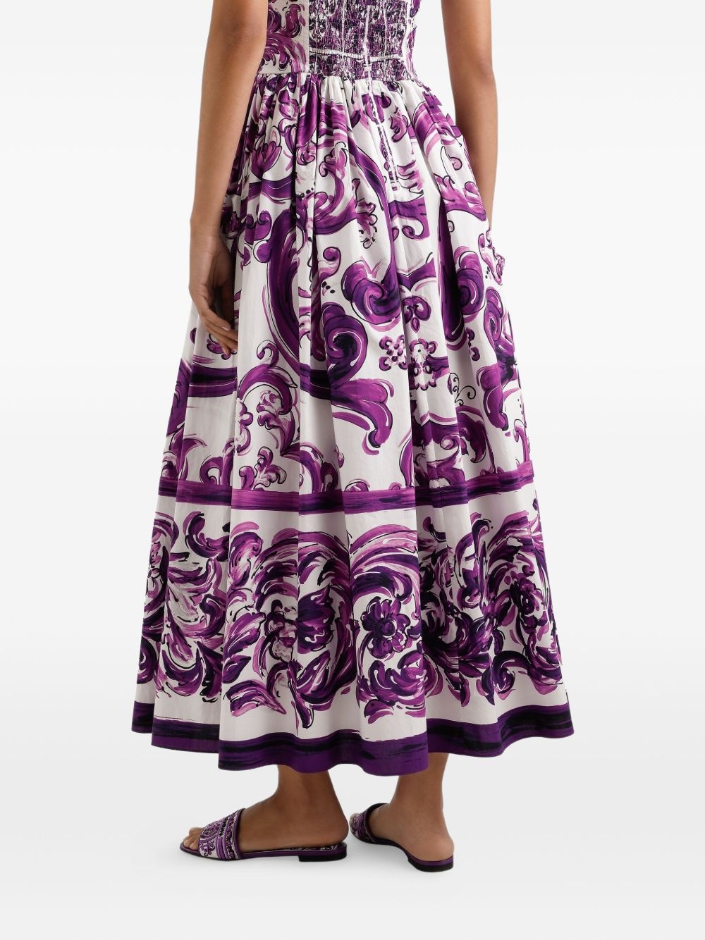 graphic-print midi dress - 5