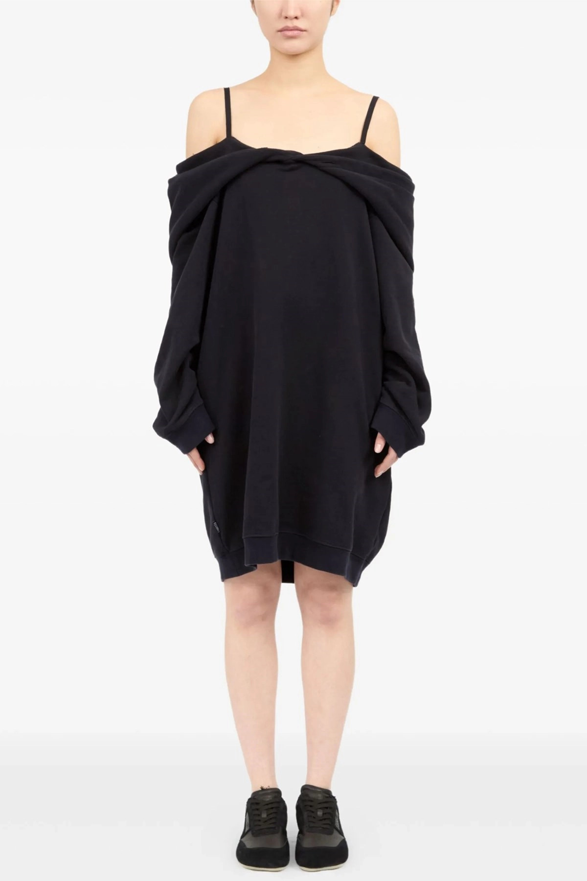 Off-shoulder hooded dress - 2
