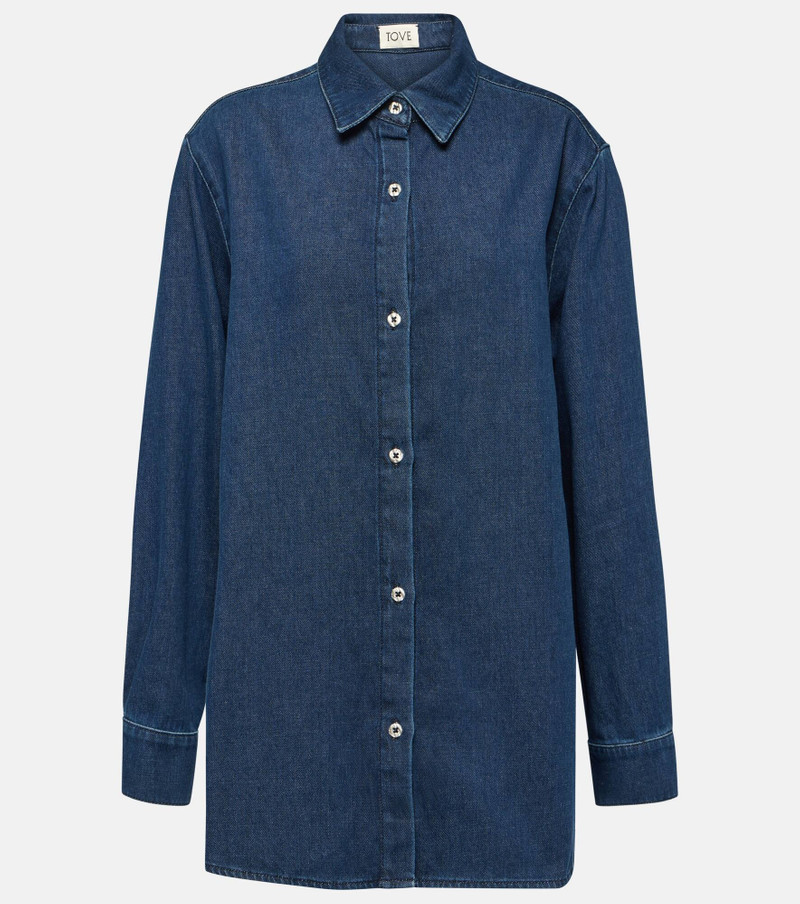 Navie denim shirt - 1