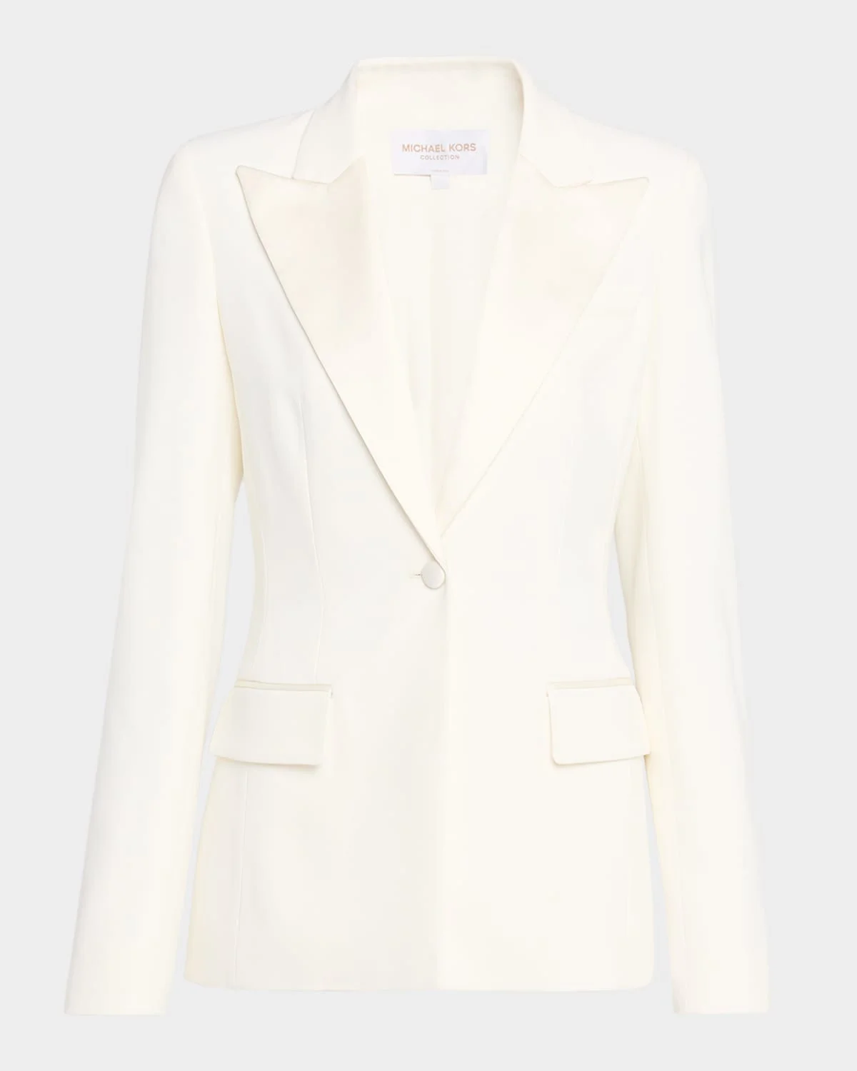 Single-Breasted Tuxedo Jacket - 1