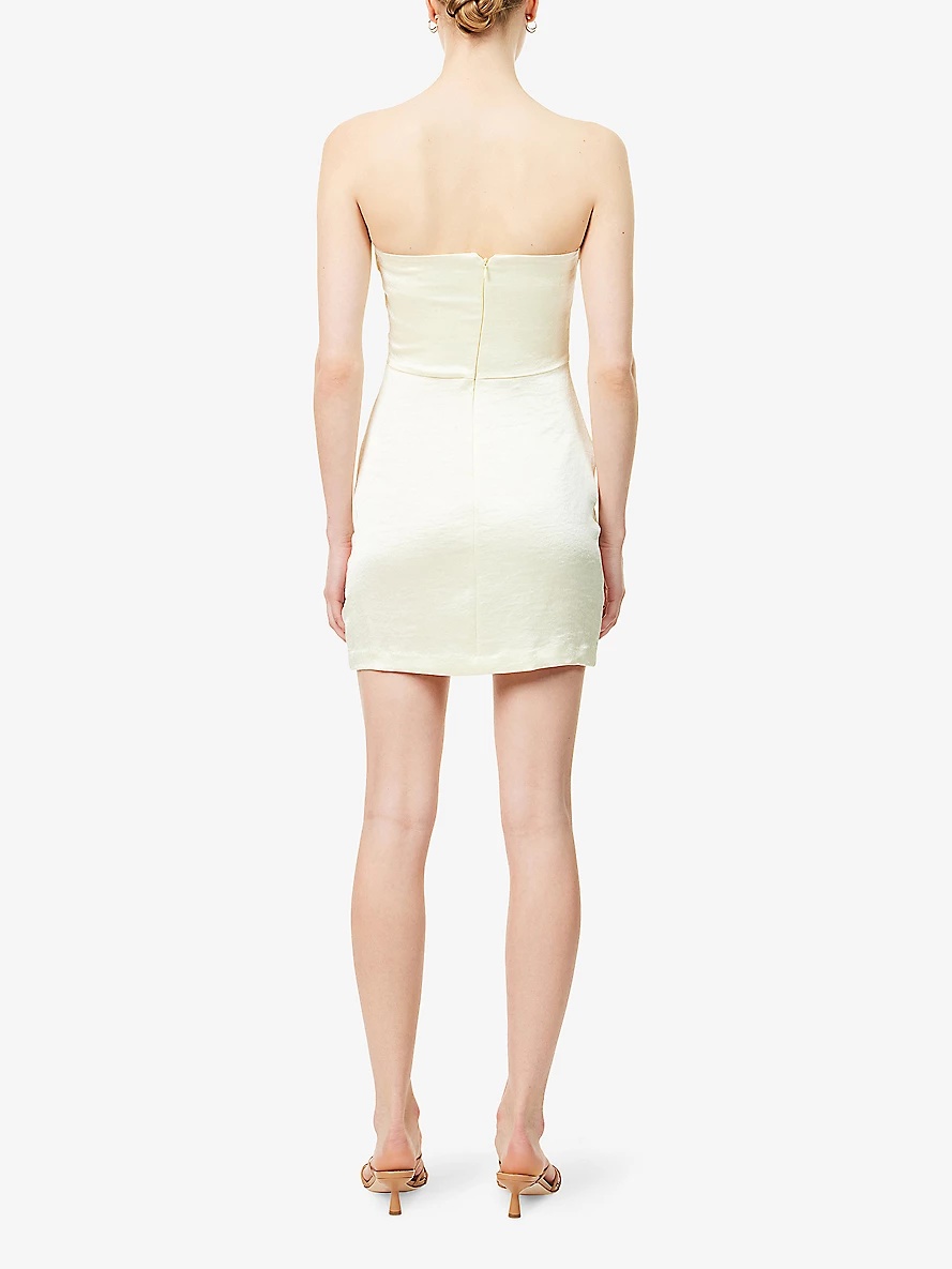 Symone strapless recycled polyester-blend mini dress - 4