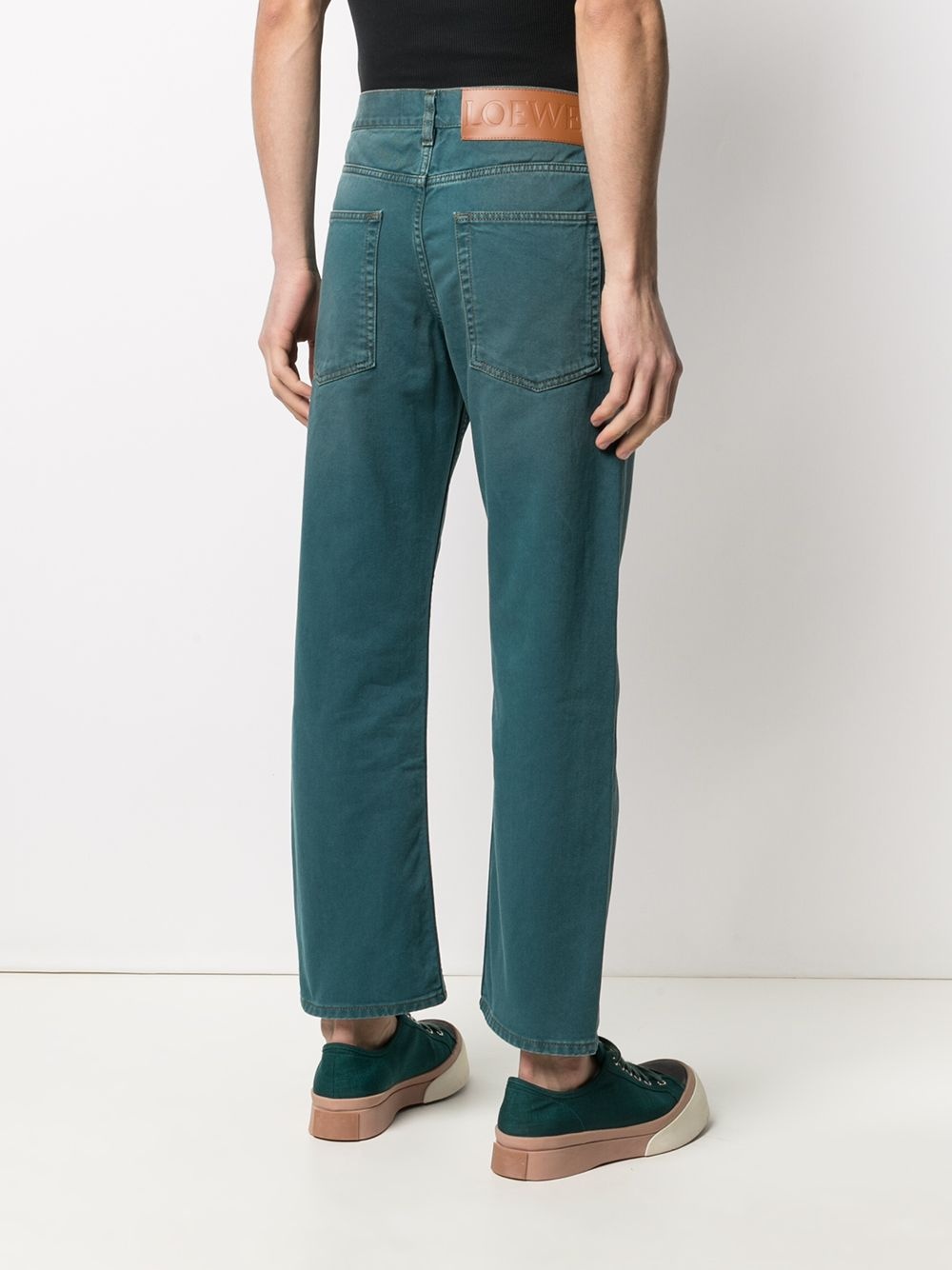 mid-rise straight-leg jeans - 4