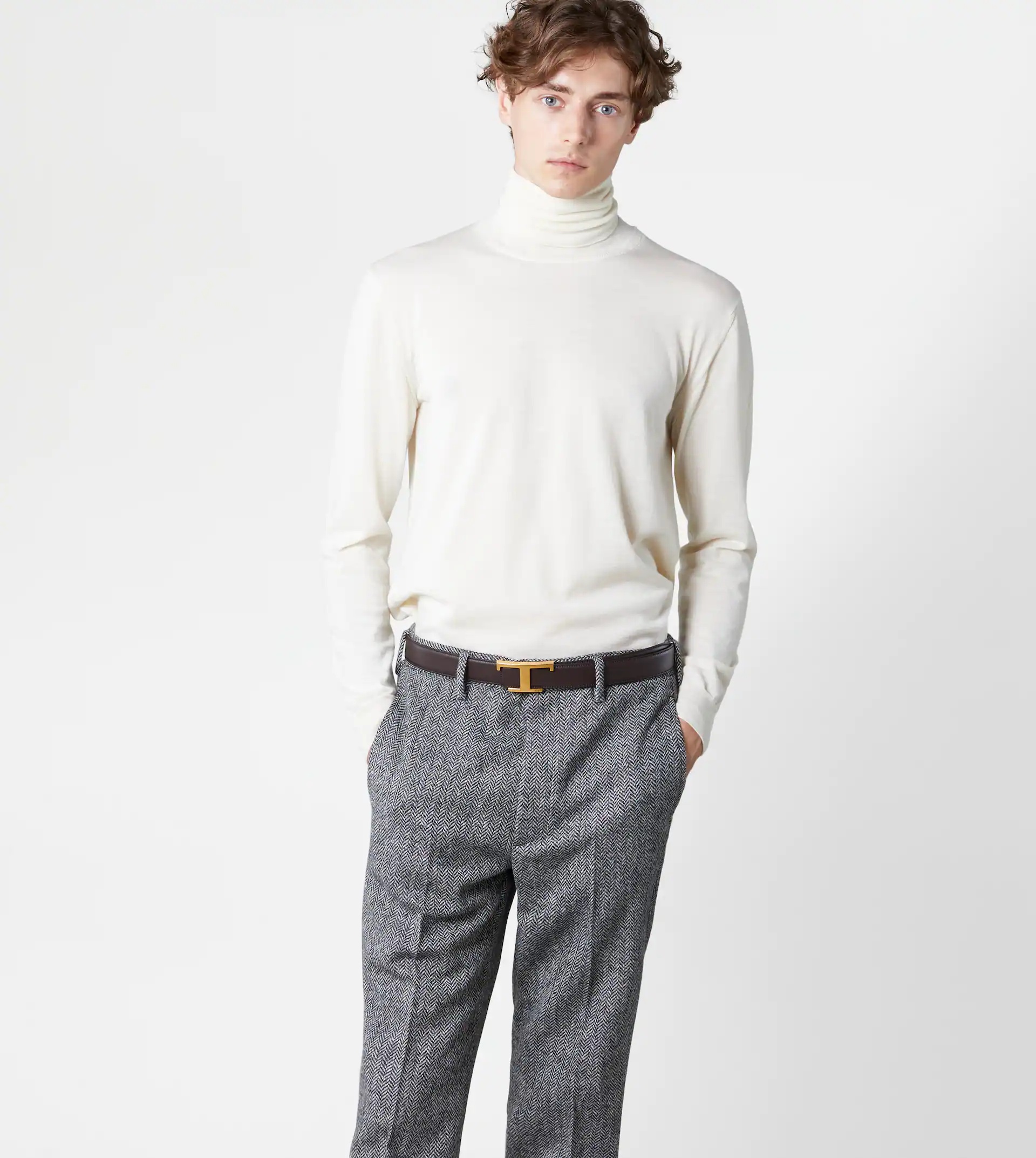 TURTLENECK SWEATER - WHITE - 3