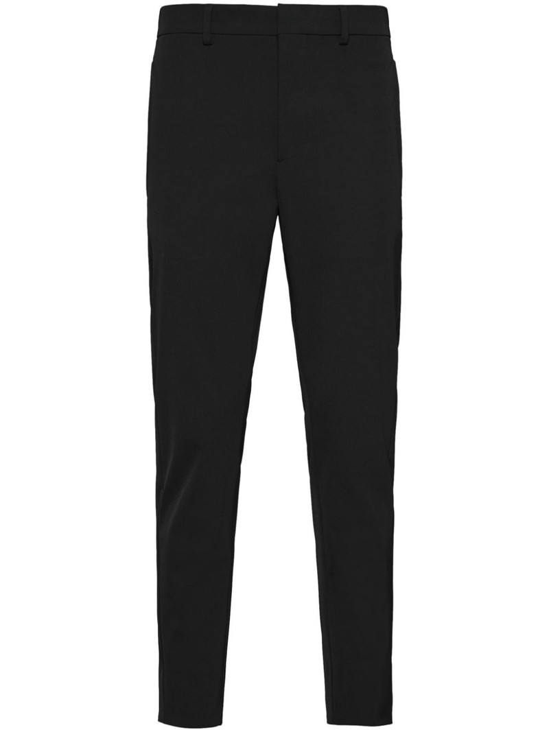 pressed-crease cropped trousers 1