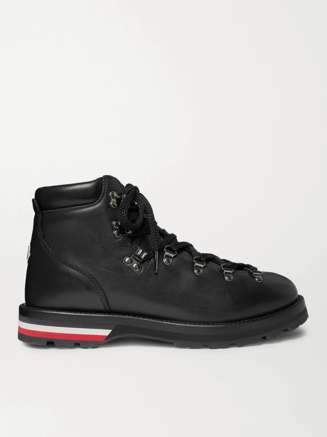 Striped Full-Grain Leather Boots - 1