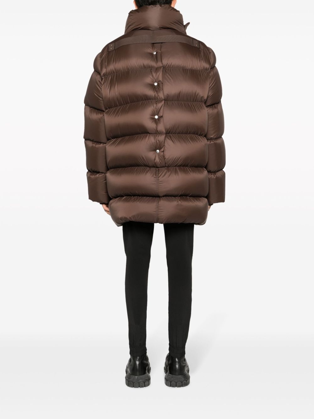 funnel-neck padded coat - 4