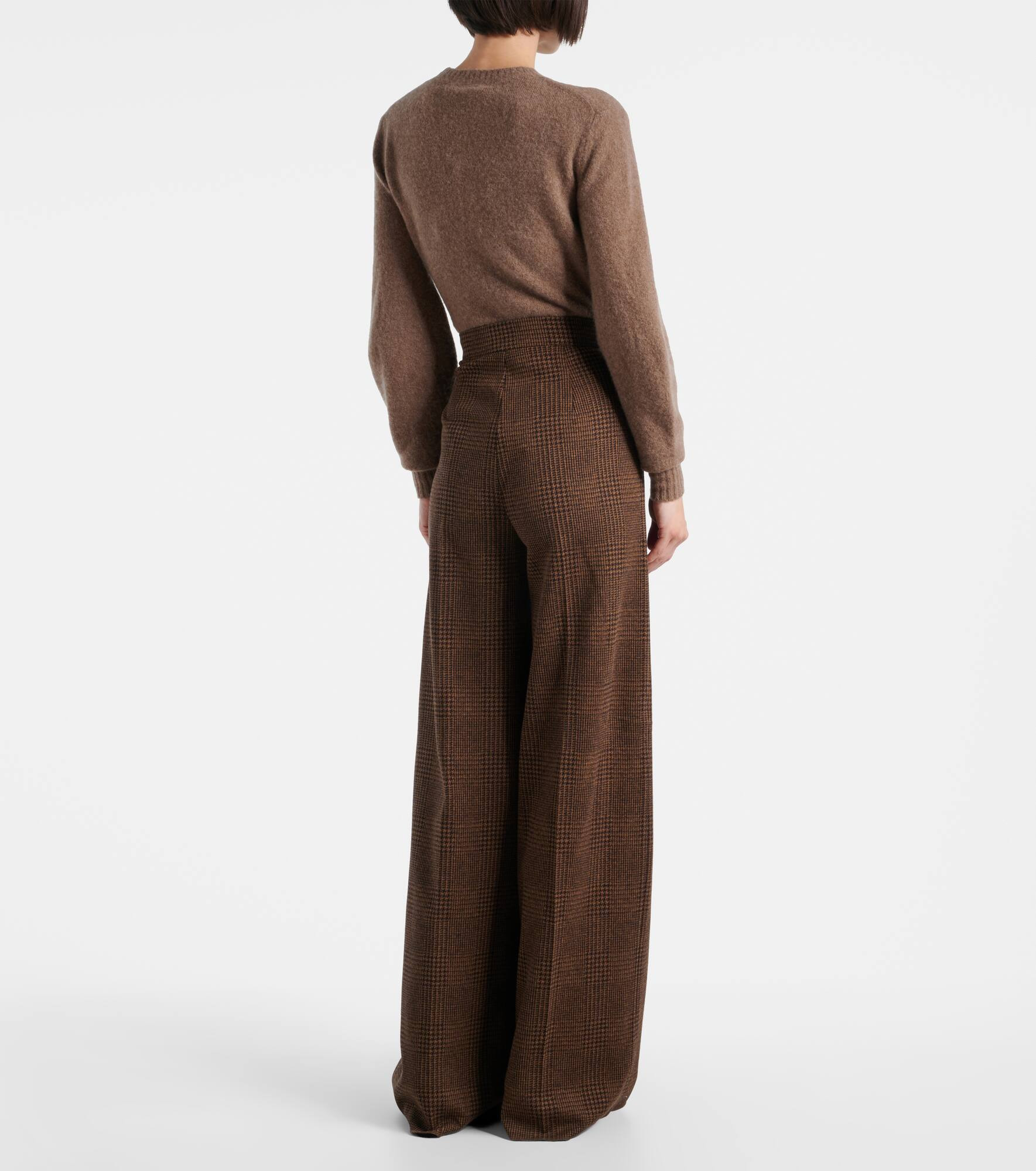 Ponza cotton and wool-blend wide-leg pants - 3