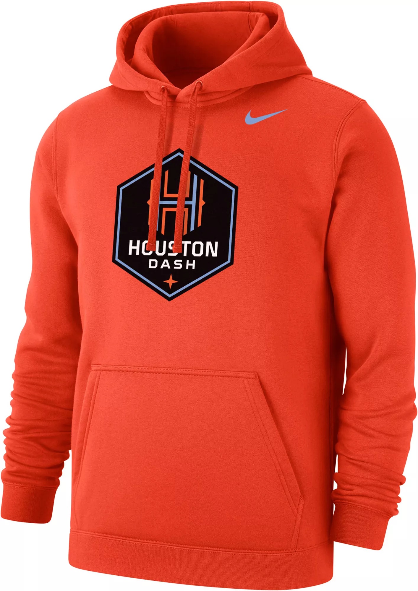 Nike Houston Dash Sleeve Hit Orange Therma Pullover Hoodie - 1