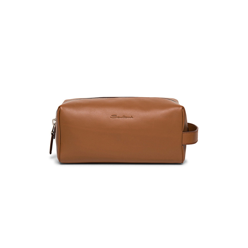 Brown leather pouch 1