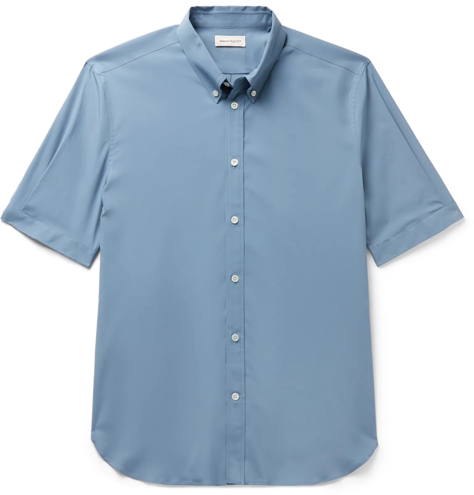 Slim-Fit Button-Down Collar Stretch-Cotton Poplin Shirt - 1