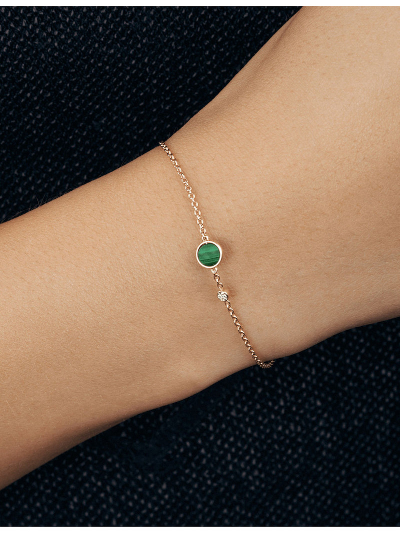 Piaget Possession 18ct Rose-Gold, Malachite And 0.04ct Diamond Bracelet outlook