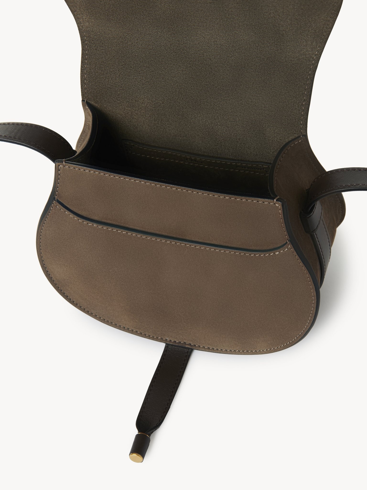 SMALL MARCIE SADDLE BAG IN NUBUCK LEATHER - 5