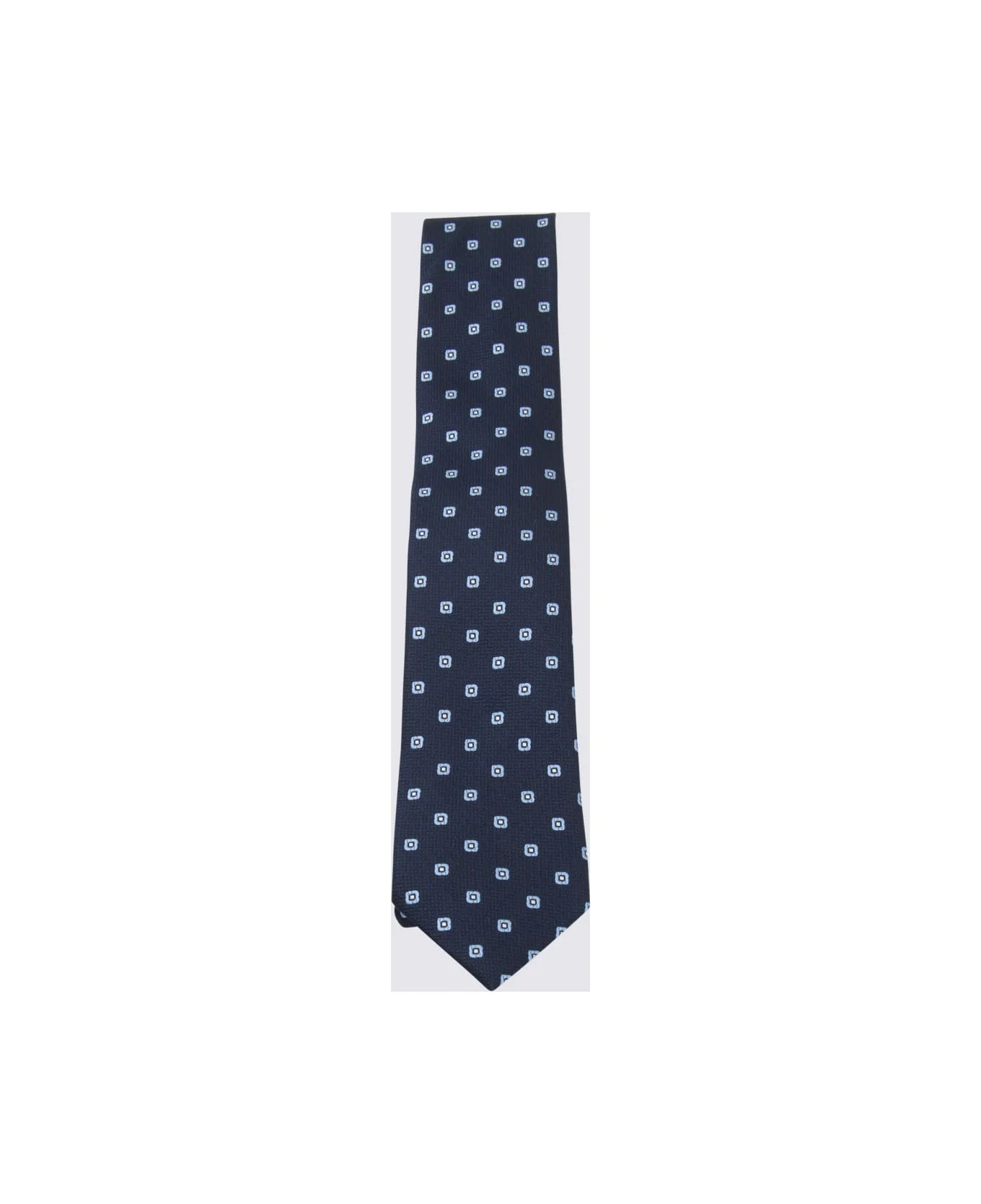 Navy Silk Tie - 1