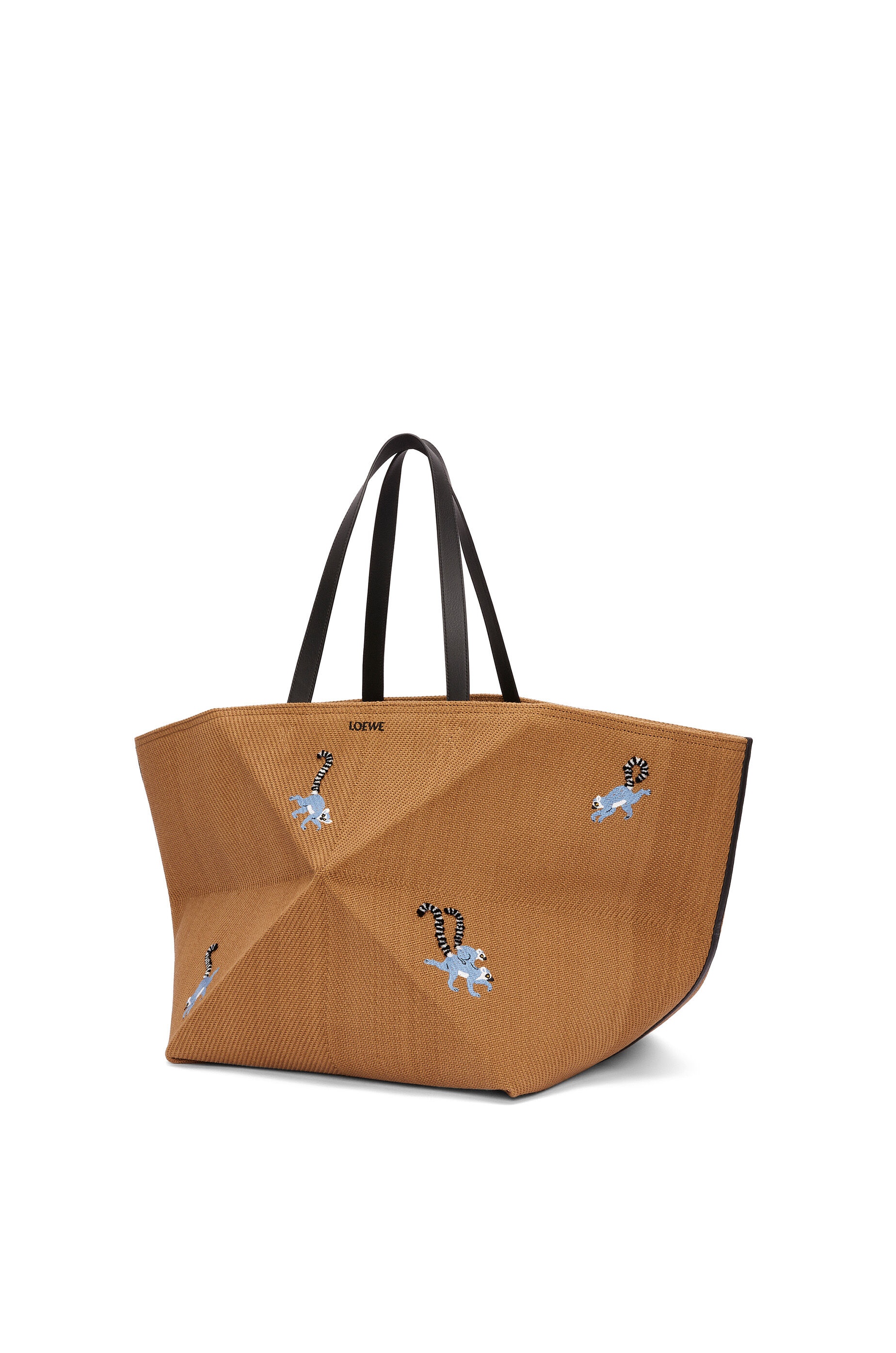 Lemur XL Puzzle Fold Tote in jacquard - 3