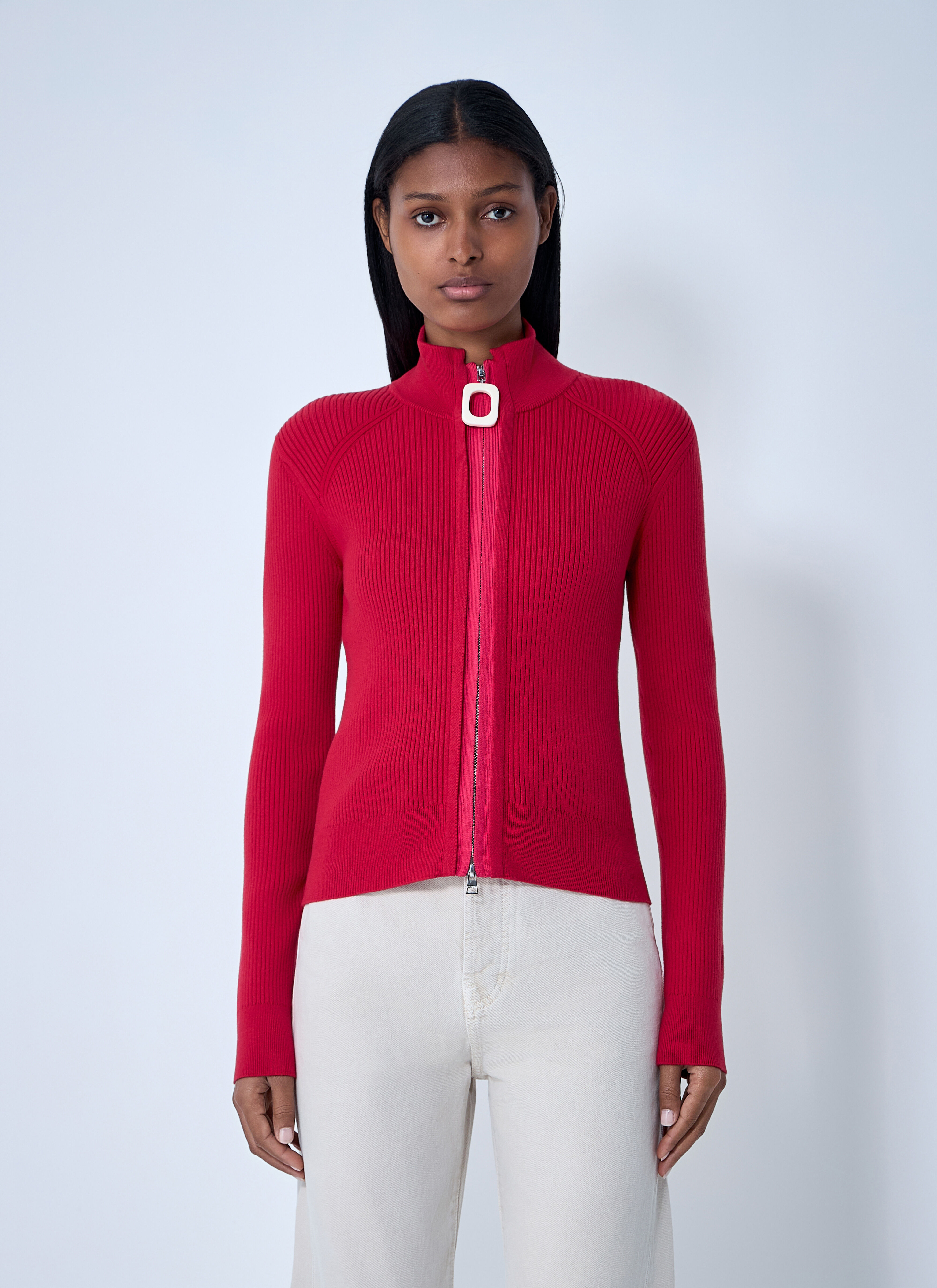 Rib Cardigan - 1