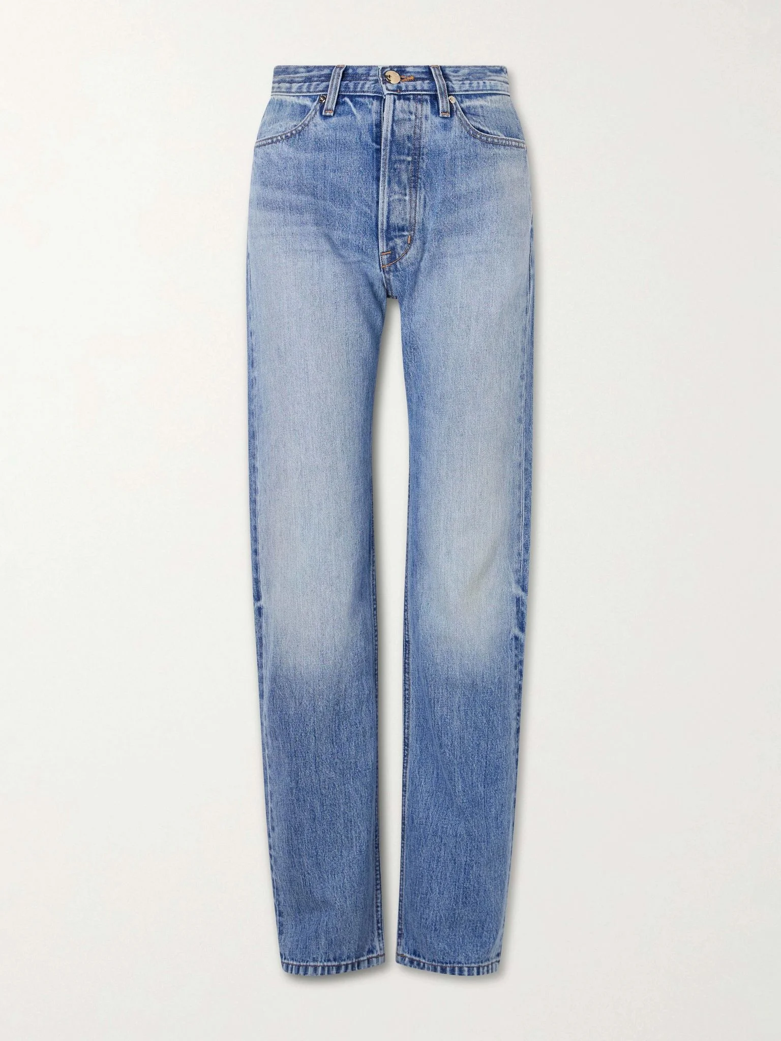 Agnes recycled straight-leg jeans Light denim - 1