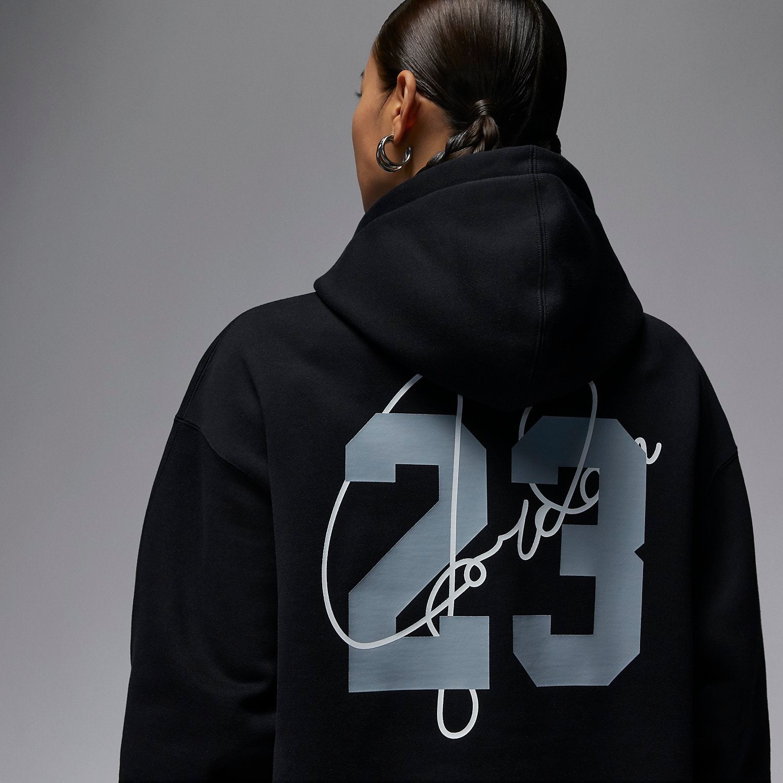 (WMNS) Air Jordan AJGirl Hoodie 'Black' FZ4334-010 - 2