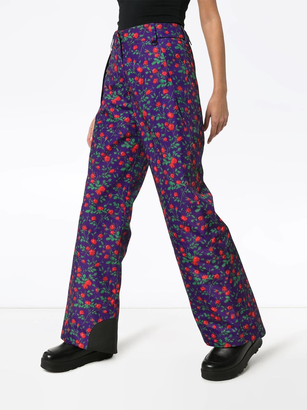 floral print ski trousers - 3