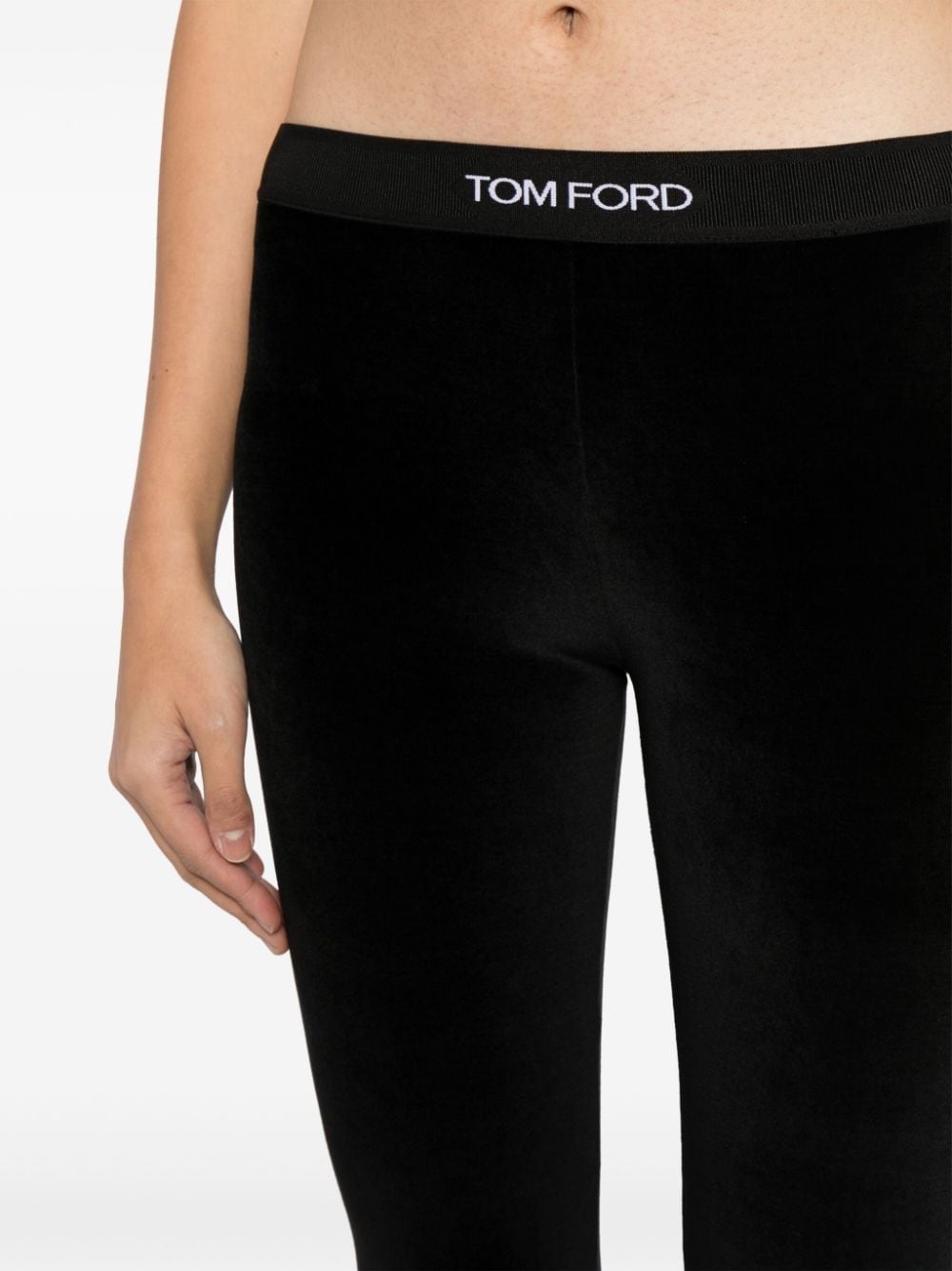 logo-waist leggings - 5