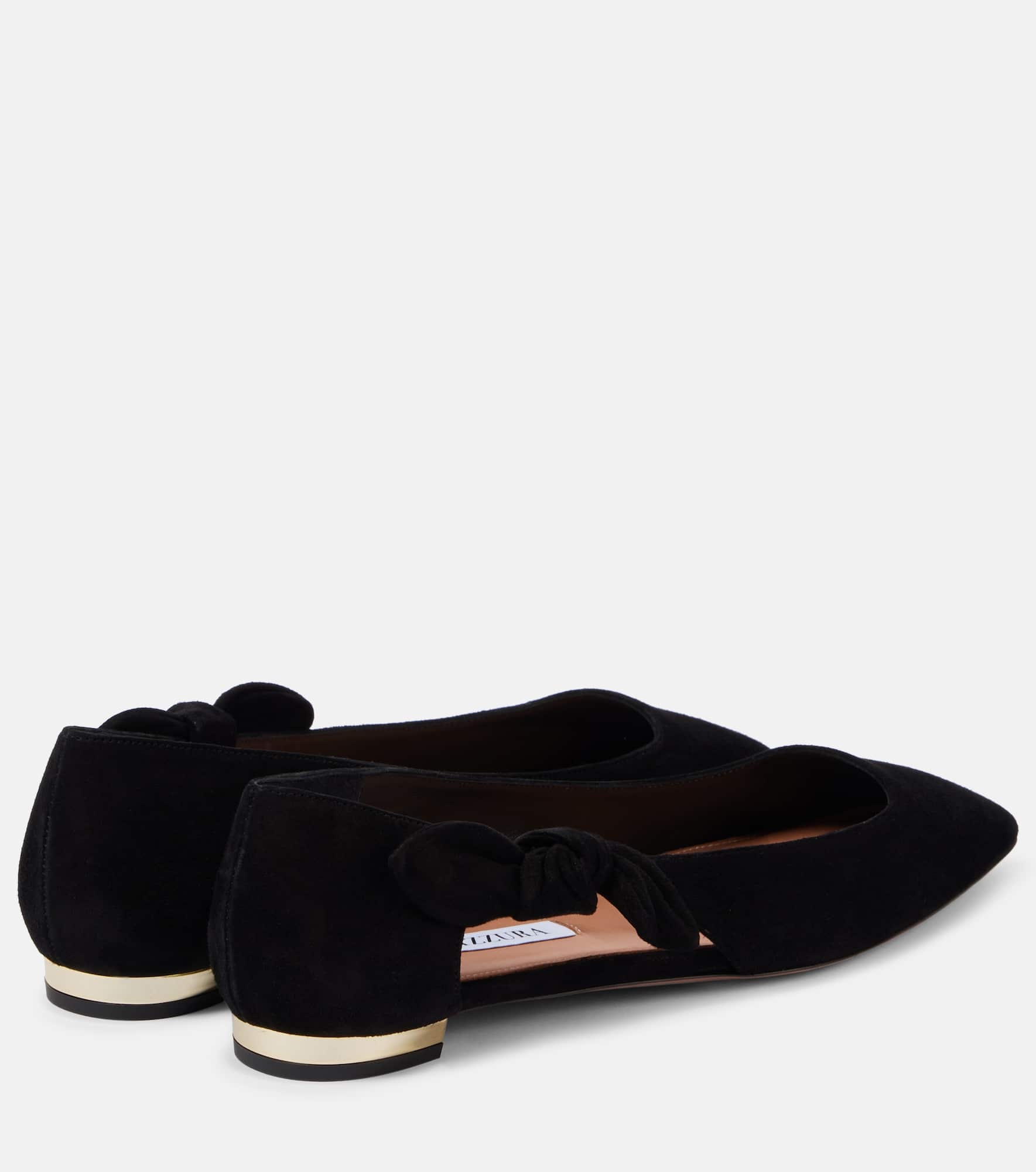 Very Bow Tie suede ballet flats - 2