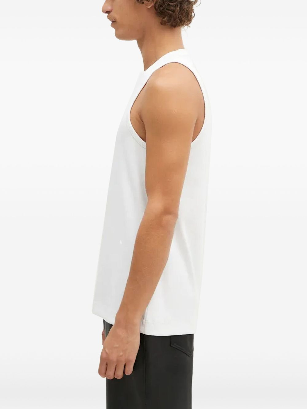 square-neck ribbed tank-top - 2