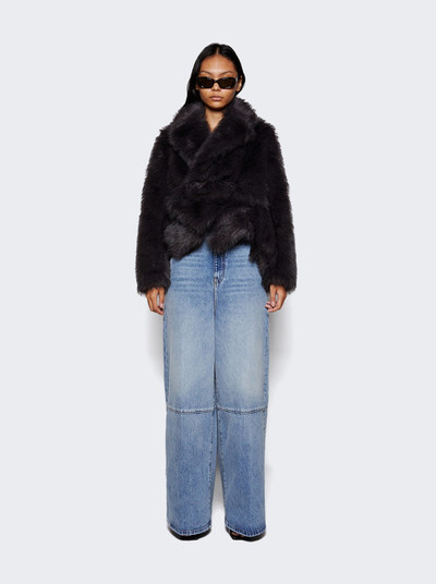 sacai Faux Fur Jacket Grey outlook