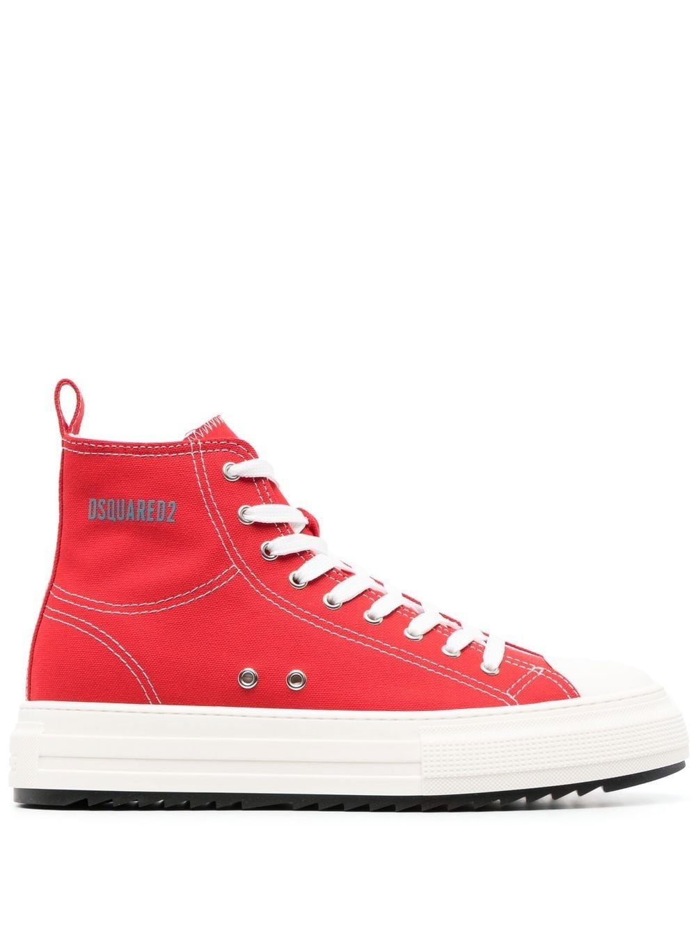 high-top flatform sneakers - 1