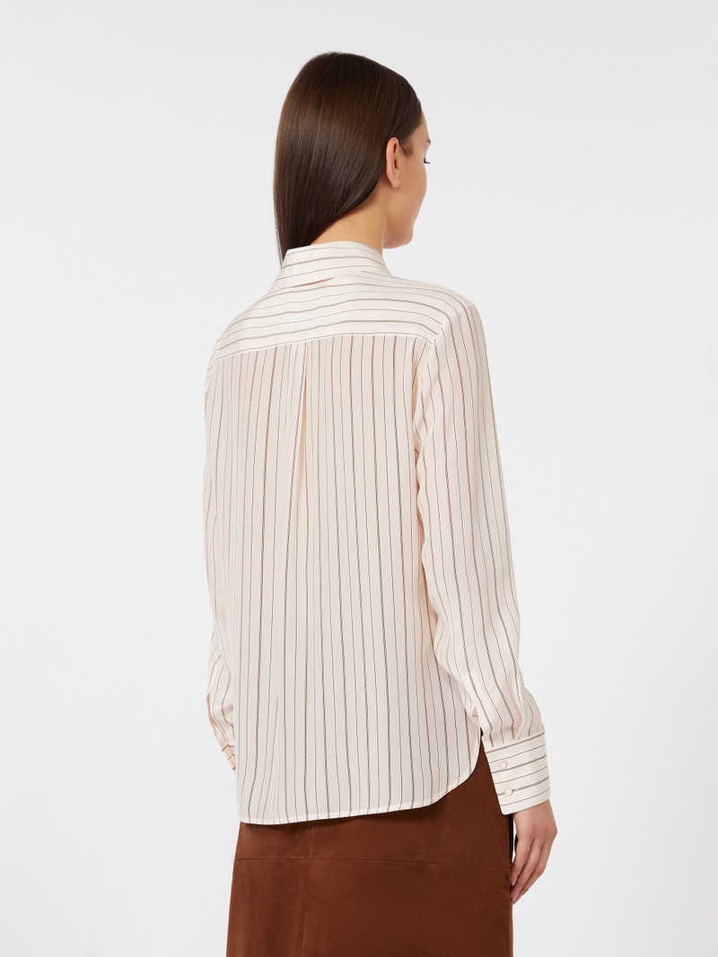 FLIRT Printed crepe de chine shirt - PINK 4