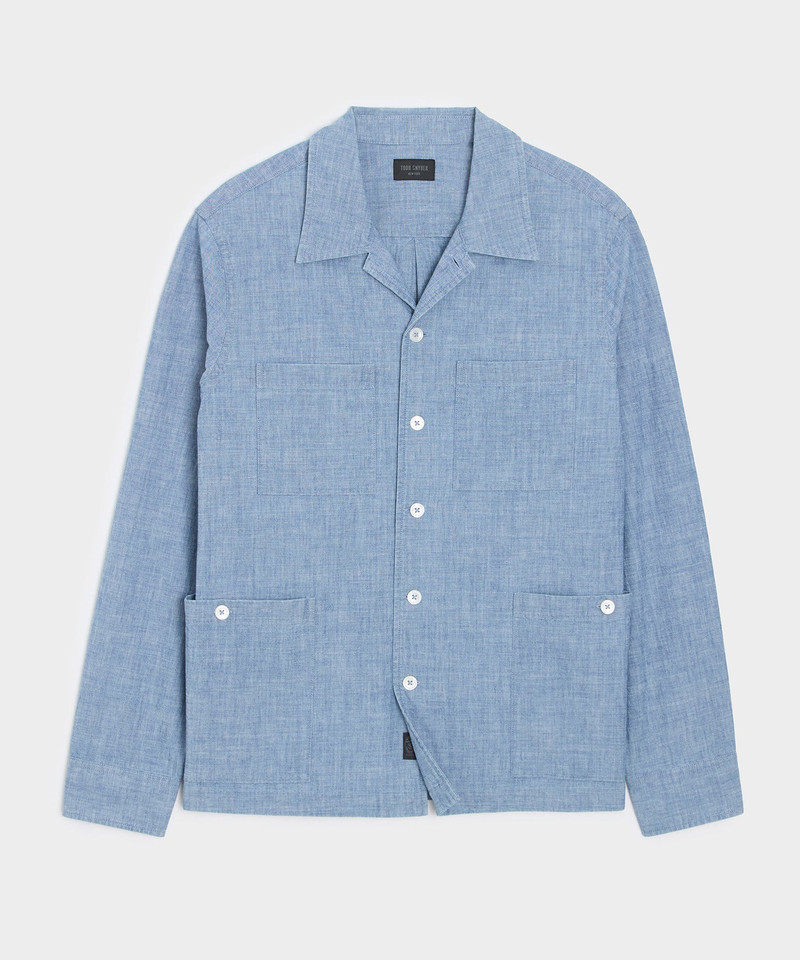 Chambray Guayabera Shirt 1