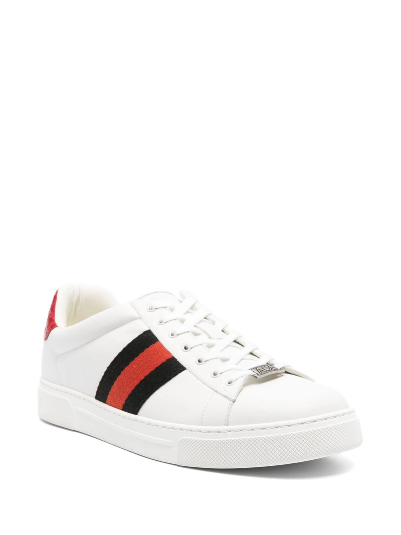 GUCCI Ace Web-trim Leather Sneakers outlook