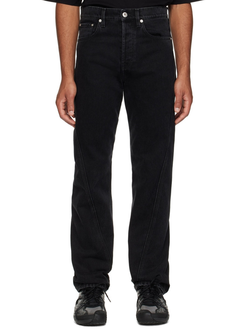 Black Twisted Jeans - 1