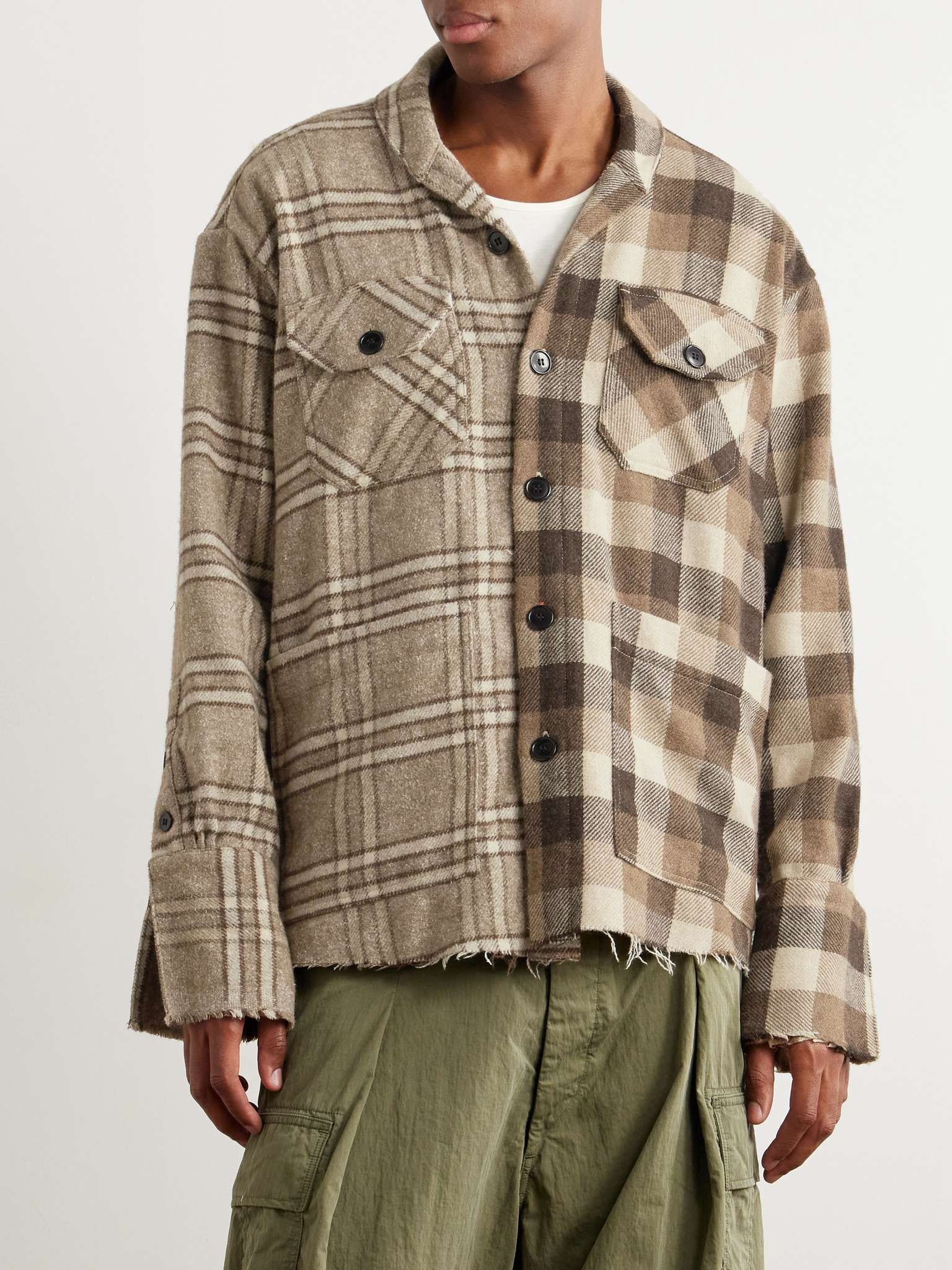 Checked Wool-Blend Shirt - 4