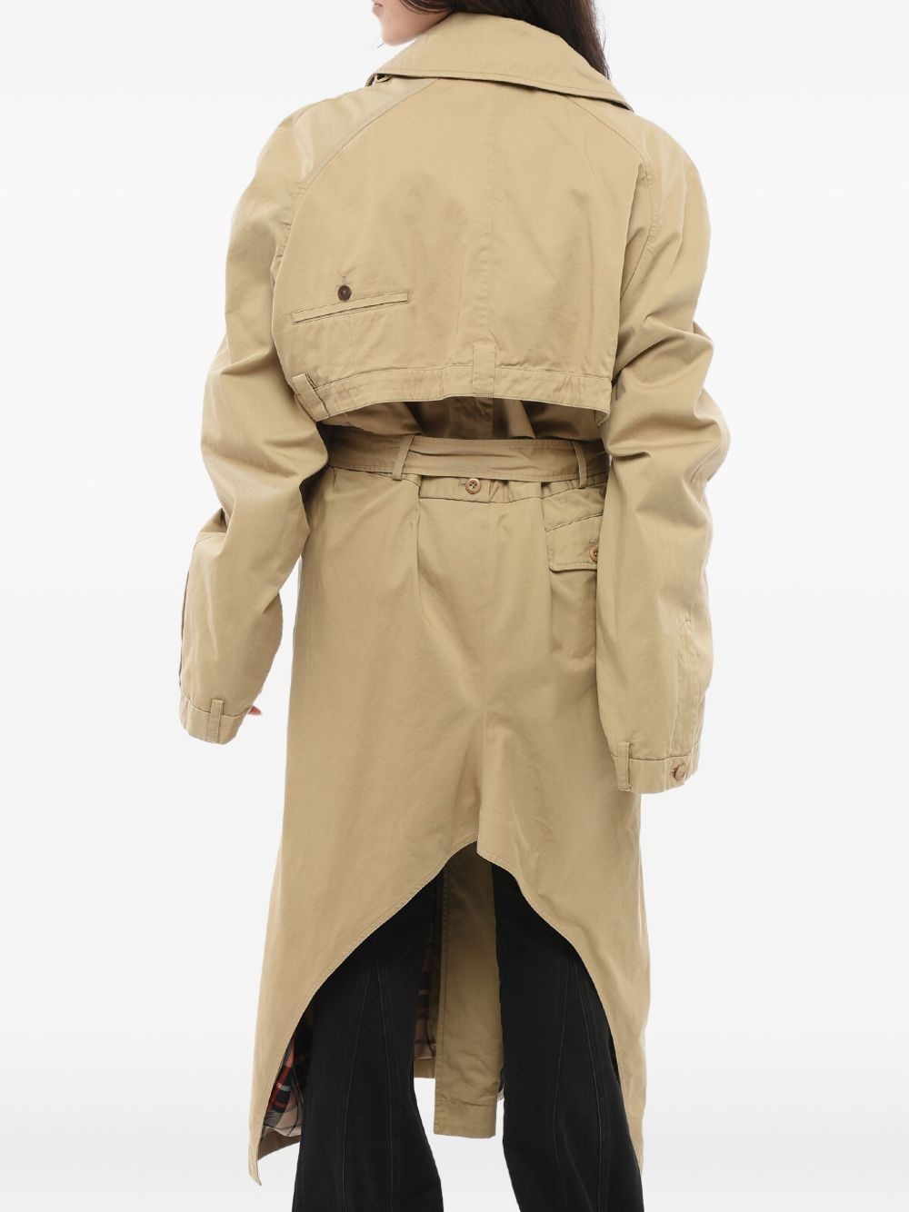 layered trench coat - 3