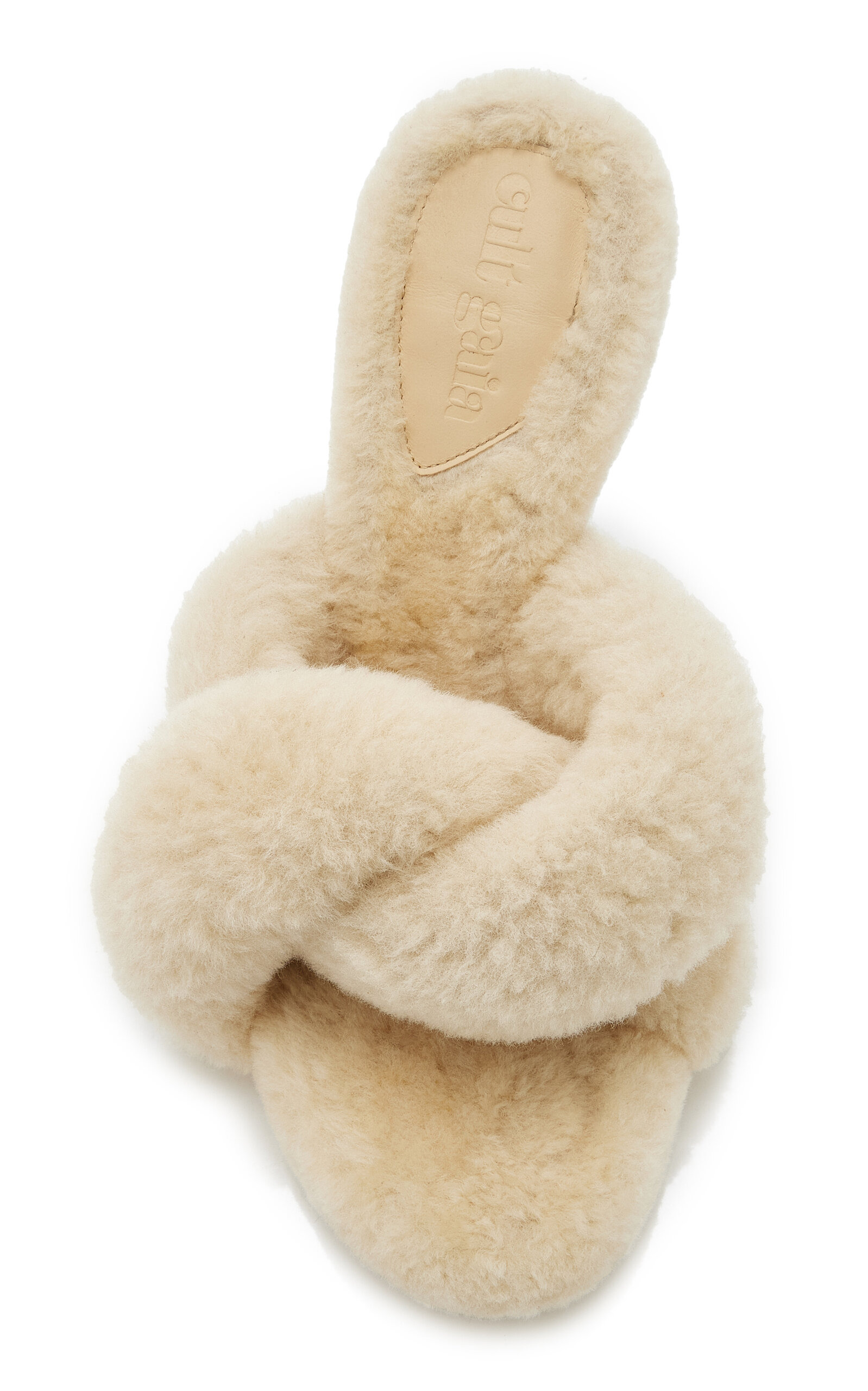 Zabelle Shearling Sandals ivory - 3