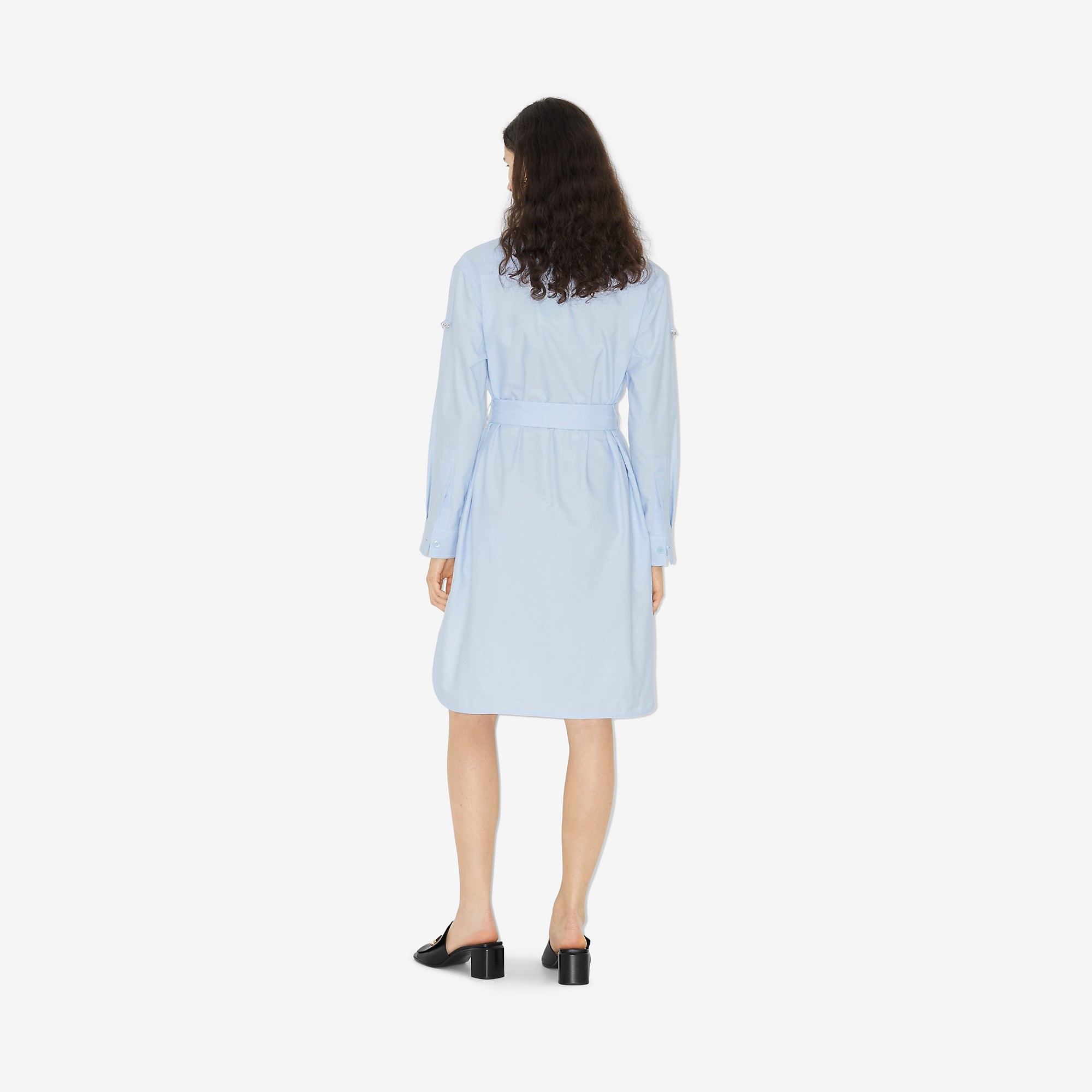 Cotton Belted Shirt Dress - 4