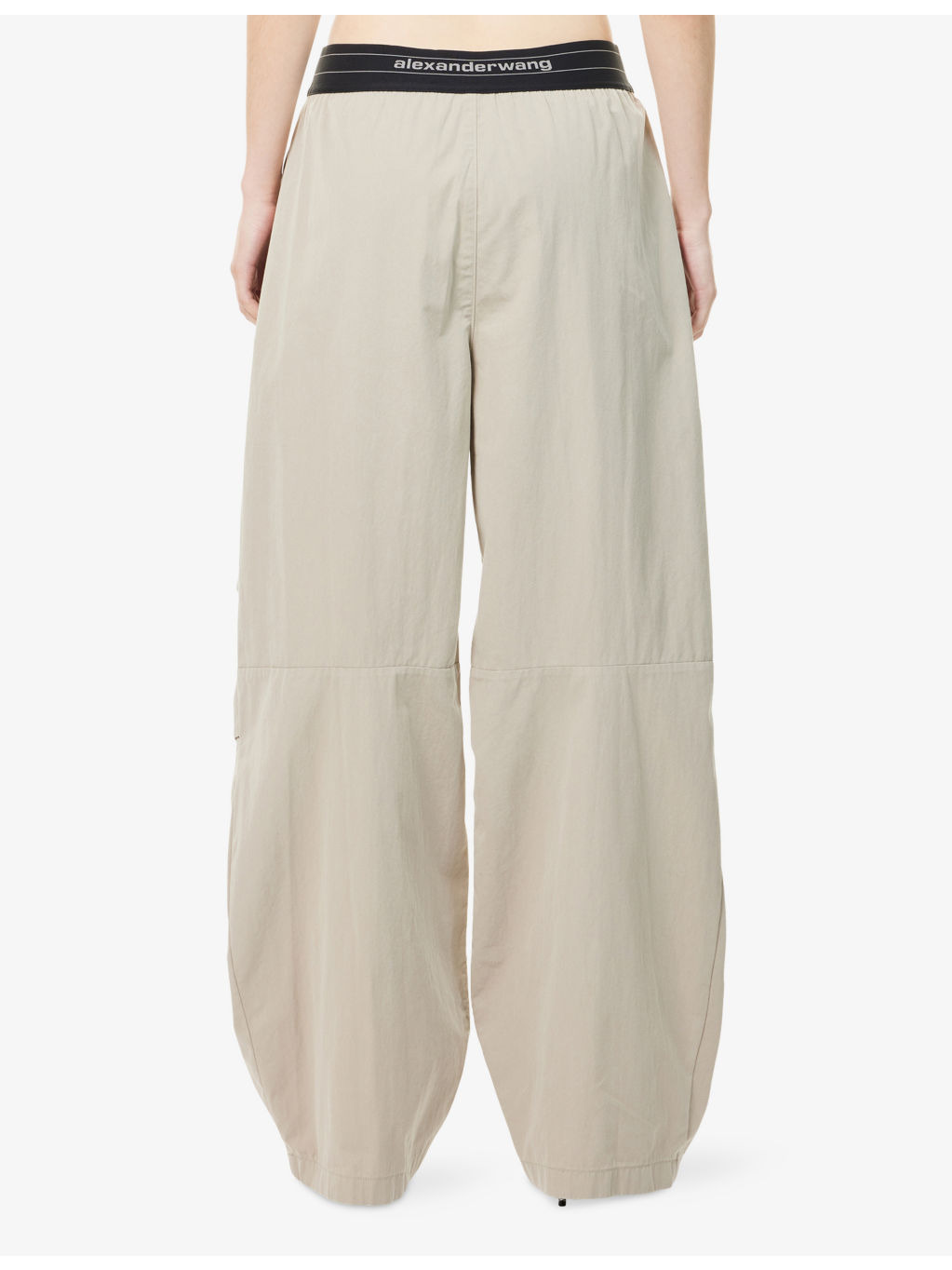Pleated Wide-Leg Cotton-Blend Trousers - 4