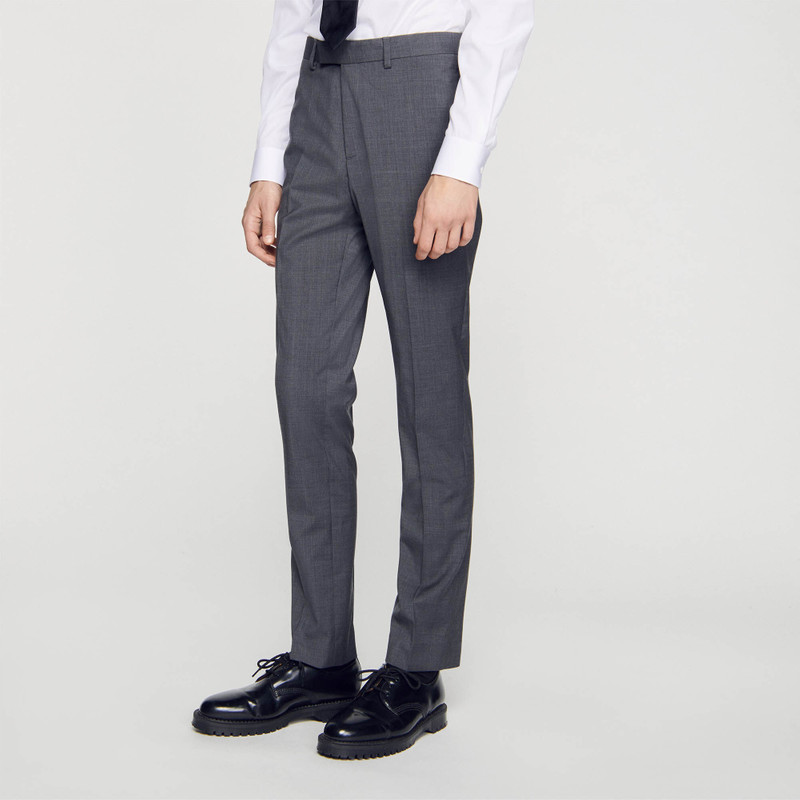 WOOL SUIT TROUSERS 5