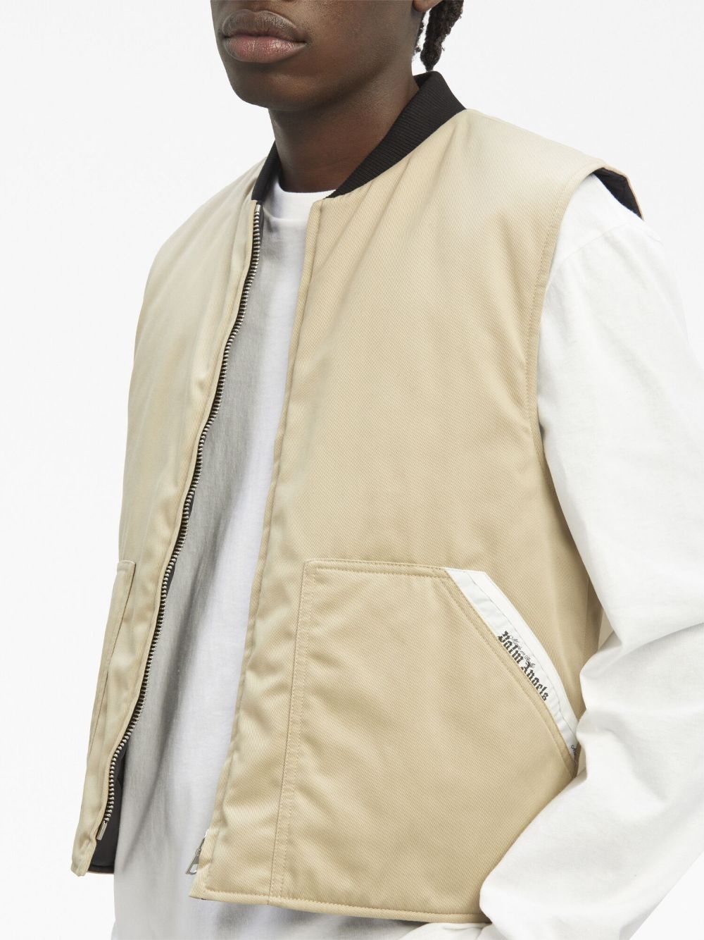 Sartorial Tape zip-up vest - 6